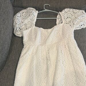 Lilly Pulitzer White Eyelet Midi Dress